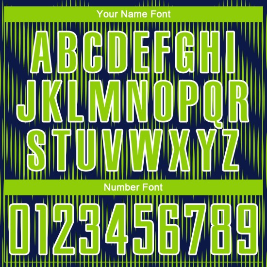 Line Uniform Jersey Navy Custom Sublimation Neon Soccer Green-White