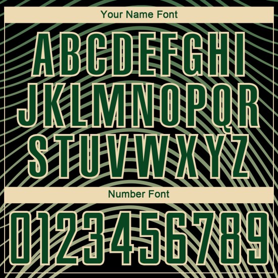 Lines Uniform Cream-Black Green Gradient Custom Geometric Jersey Sublimation Soccer