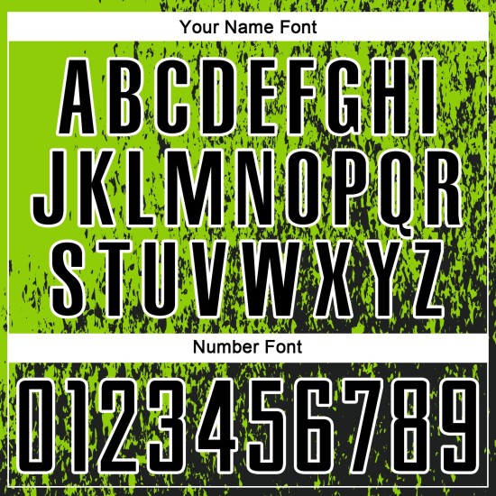 Uniform Black-White Abstract Soccer Neon Green Jersey Sublimation Fragment Art Custom