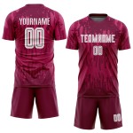 White Crimson Away Jersey Uniform Soccer Custom Sublimation