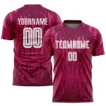 White Crimson Away Jersey Uniform Soccer Custom Sublimation