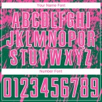 Custom Kelly Green Soccer Uniform Jersey Sublimation Pink-White Custom Kelly Green Soccer Uniform Jersey Sublimation Pink-White