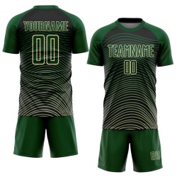 Lines Uniform Cream-Black Green Gradient Custom Geometric Jersey Sublimation Soccer Lines Uniform Cream-Black Green Gradient Custom Geometric Jersey Sublimation Soccer